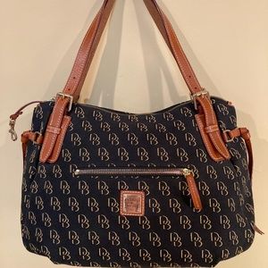 Dooney and Bourke signature shoulder bag